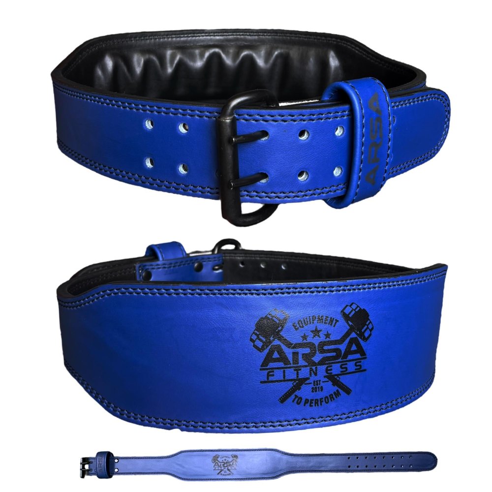 Arsa Fitness Premium Leather 9MM Thickness Weightlifting Belt for Men and Women, Reducing Back Strain, Crossfit, Bodybuilding, Powerlifting, and Strength Training (Large)
