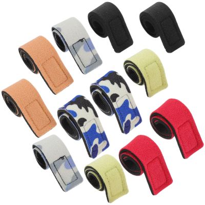 Milisten 12pcs Fishing Rod Straps Fishing Pole Ties Soft for Colors Included Convenient and Lightweight