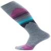 Smartwool Womens Ski Targeted Cushion Pattern Over The Calf Socks Pewter Blue Medium view 1