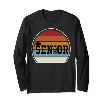 Senior 2024 Graduation 2024 Womens Mens Senior Class Of 2024 Long Sleeve T-Shirt