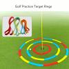 Golf Practice Target Rings, Putting Chipping Training Circle Ultra Thin Silicone Vibrant Indicator for Golf Training (Red Small Circle 50.5cm) view 4