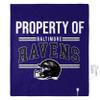 FOCO NFL Exclusive Heated Blanket, 50 x 60, Baltimore Ravens view 1