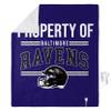 FOCO NFL Exclusive Heated Blanket, 50 x 60, Baltimore Ravens view 2
