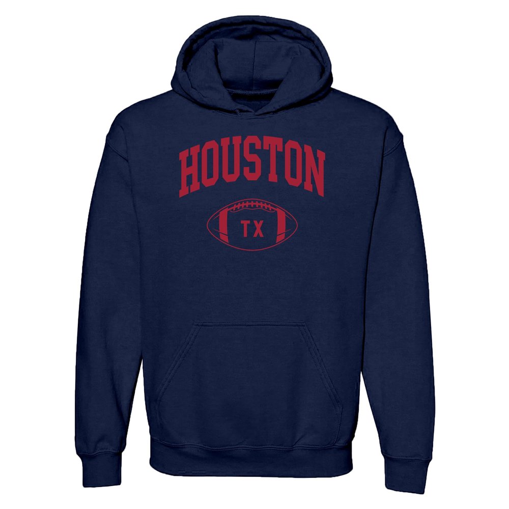 UGP Campus Apparel Houston Classic Football Arch - Sport Team Color Hoodie - 3X-Large - Navy