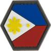 Evike Operator Profile PVC Hex Patch Flag Series (Model: Philippines) view 1