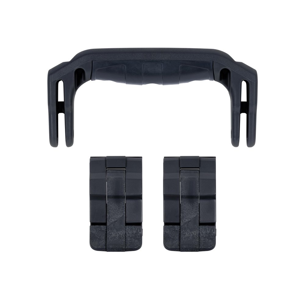 Pelican 1430 Replacement Handle & Latch Set by ColorCase - Black - Handle and Double Throw Latches