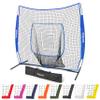 GoSports Team Tone 7 ft x 7 ft Baseball & Softball Practice Hitting & Pitching Net in Team Colors - Royal view 1