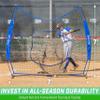 GoSports Team Tone 7 ft x 7 ft Baseball & Softball Practice Hitting & Pitching Net in Team Colors - Royal view 3