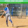 GoSports Team Tone 7 ft x 7 ft Baseball & Softball Practice Hitting & Pitching Net in Team Colors - Royal view 4