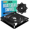 Boat Seat Swivel Base, Replacement Mount for Bass or Jon Boats, Van, Bar Stool, and Chair Accessories, Swivel Bracket and Seat Plate Replacement Parts 1 Pack view 1