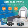 Boat Seat Swivel Base, Replacement Mount for Bass or Jon Boats, Van, Bar Stool, and Chair Accessories, Swivel Bracket and Seat Plate Replacement Parts 1 Pack view 2