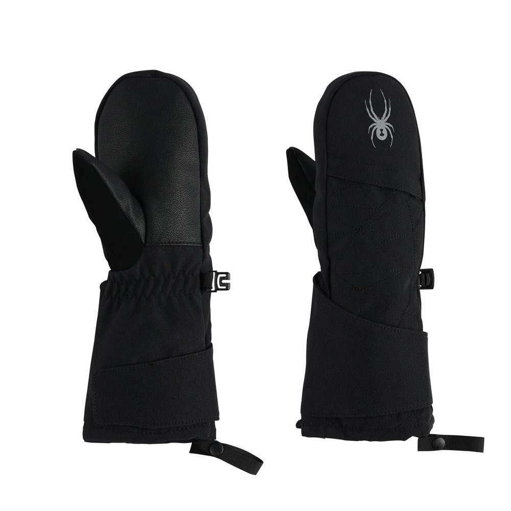 Spyder Boy's Toddler Cubby Ski Mittens Gloves, Black, Medium