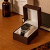 Prestige & Fancy Premium Brown Watch Gift Box with Pillow  Single Watch case Storage Box PU Wristwatch Display Case Organizer for men and women for Christmas, Birthdays, Anniversary (Brown) view 2