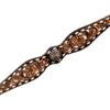 HILASON Western Horse Floral Hand Carved American Leather Breast Collar Concho Brown view 3