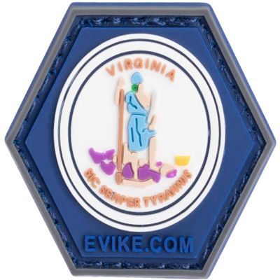 Evike Operator Profile PVC Hex Patch State Flag Series (Model: Virginia)