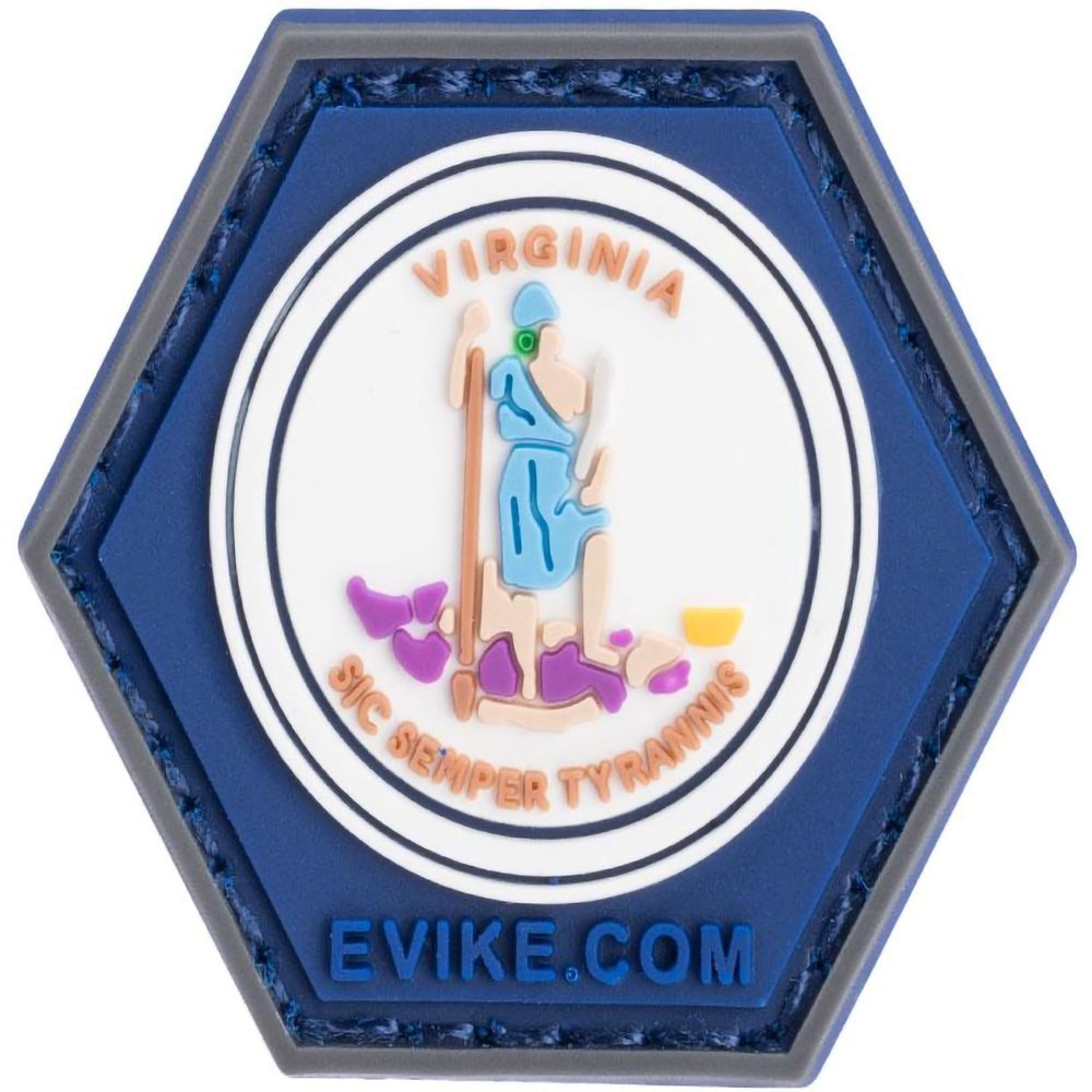 Evike Operator Profile PVC Hex Patch State Flag Series (Model: Virginia)