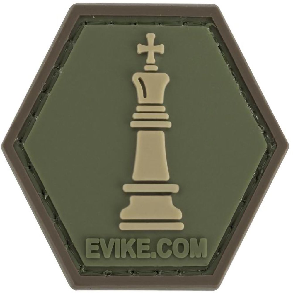 Evike Operator Profile PVC Hex Patch Chess Series (Piece: King/OD Green)