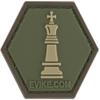 Evike Operator Profile PVC Hex Patch Chess Series (Piece: King/OD Green) view 1