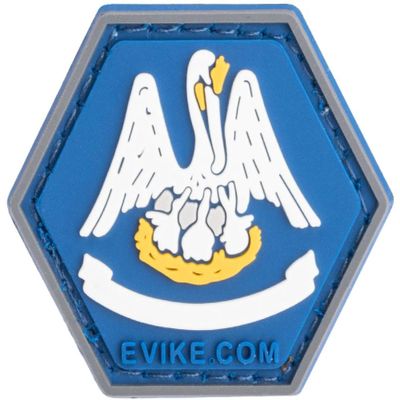Evike Operator Profile PVC Hex Patch State Flag Series (Model: Louisiana)