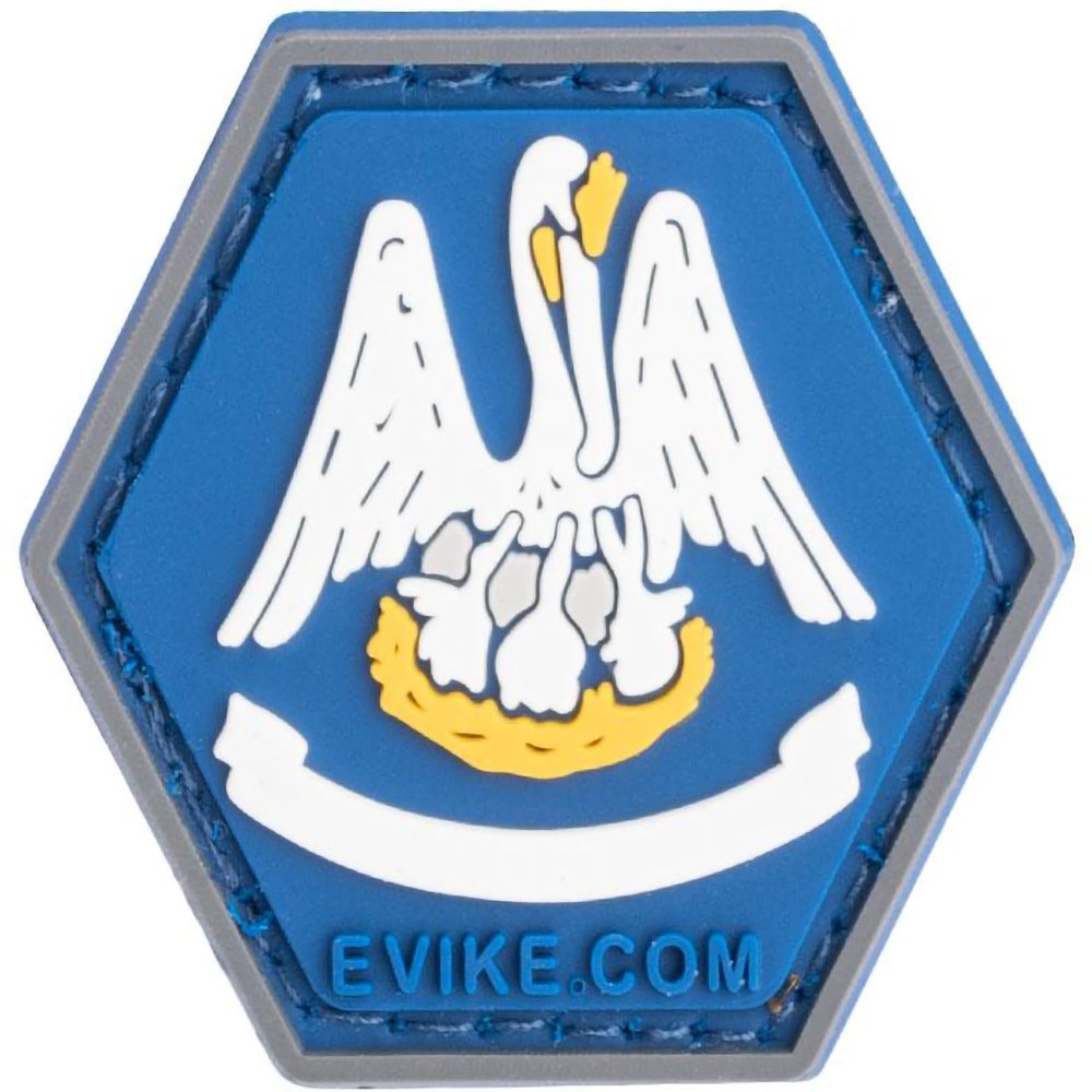 Evike Operator Profile PVC Hex Patch State Flag Series (Model: Louisiana)