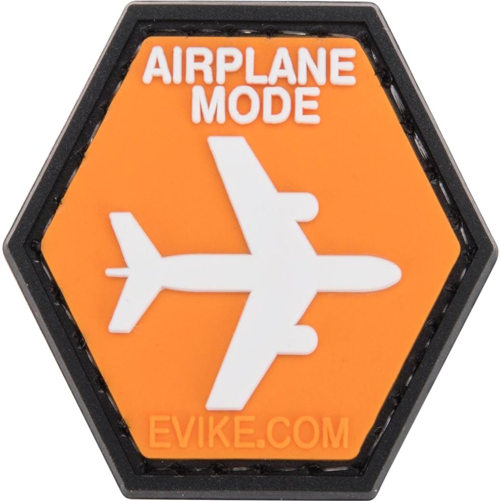 Evike Operator Profile PVC Hex Patch Signs Series (Type: Airplane Mode)
