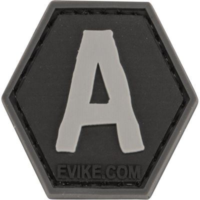 Evike Operator Profile PVC Hex Patch - Alphabet Series (Model: A)