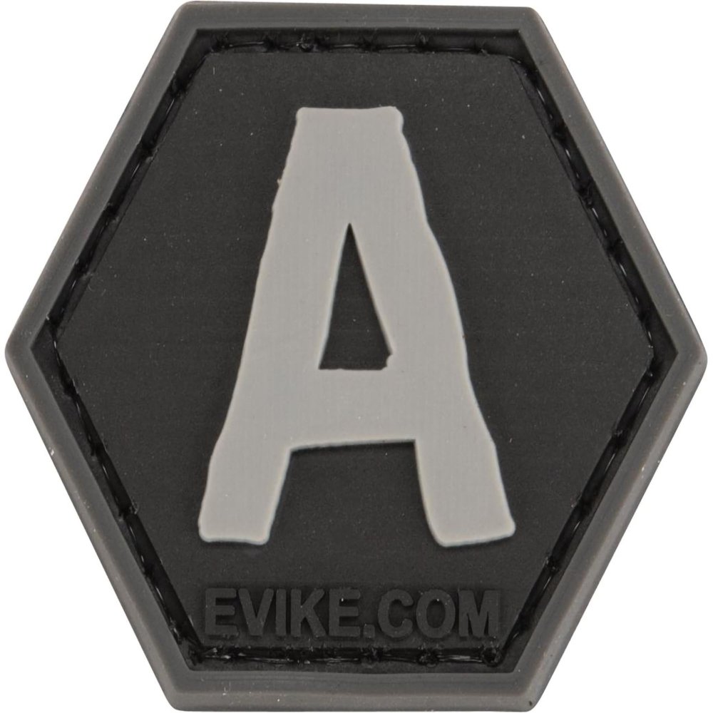 Evike Operator Profile PVC Hex Patch - Alphabet Series (Model: A)