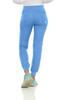 MediChic Womens Scrub Jogger Pants  6 Pockets, 4-Way Stretch, Ribbed Waist, Easy-Care Medical Workwear Ceil Blue view 2