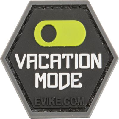 Evike Operator Profile PVC Hex Patch Catchphrase Series 1 (Style: Vacation Mode On)