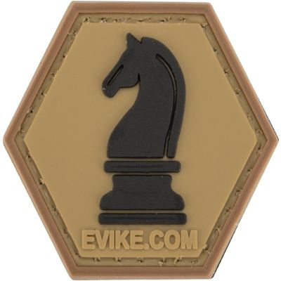 Evike Operator Profile PVC Hex Patch Chess Series (Piece: Knight/Tan)
