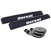 DORSAL Aero Roof Rack Pads with 15 ft Surf Straps - Pack of 4 for Car Surfboard Kayak SUP Long Polyester 28" Inch Grey view 1