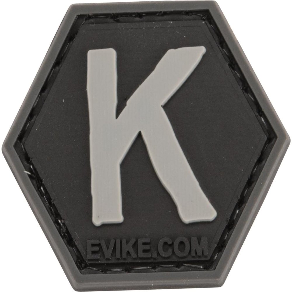 Evike Operator Profile PVC Hex Patch - Alphabet Series (Model: K)
