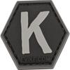Evike Operator Profile PVC Hex Patch - Alphabet Series (Model: K) view 1