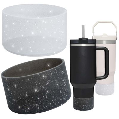 2Pcs Protective Silicone Boot for Stanley Quencher Adventure 40oz 30oz & Stanley IceFlow 20oz 30oz, Protective Cup Bottom Sleeve Cover for Bottles with 2.8-3in Bottom, Stanley Cup Accessories