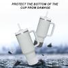 2Pcs Protective Silicone Boot for Stanley Quencher Adventure 40oz 30oz & Stanley IceFlow 20oz 30oz, Protective Cup Bottom Sleeve Cover for Bottles with 2.8-3in Bottom, Stanley Cup Accessories view 2