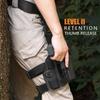 GUN & FLOWER Drop Leg Holster, Fits Glock 17/19 (Gen1-5), 22/23 /31/32 (Gen1-4), 19x /44/45, Level II Retention Duty Kydex Pistol Holster, Adjustable Strap & Ride Hight, Right Hand view 3