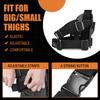 GUN & FLOWER Drop Leg Holster, Fits Glock 17/19 (Gen1-5), 22/23 /31/32 (Gen1-4), 19x /44/45, Level II Retention Duty Kydex Pistol Holster, Adjustable Strap & Ride Hight, Right Hand view 4