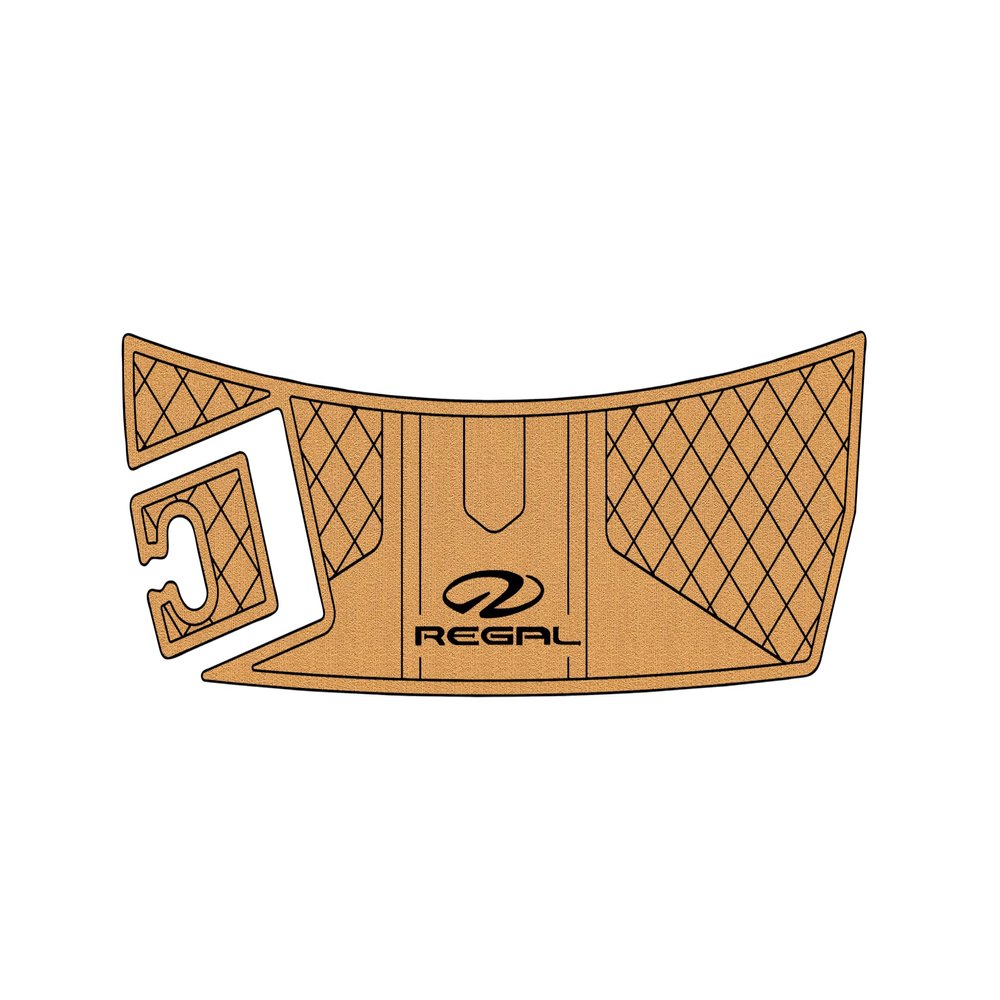ATDEK 2016-2017 Regal 2300RX Swim Platform 1/4 6mm eva Faux Teak Deck Surfing Boat Fishing Boat Motorcycle Hurts crapet Non-Slip mat Floor (Brown Over Black) (Browm Over White)