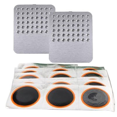 ErdBar Bike tire Patch kit Rubber Bike Tire Patch Bicycle Tyre Tires Patches Patching Repair Kit, Simple Operation and High Efficiency (Color : Black, Size : 25PCS)