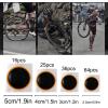 ErdBar Bike tire Patch kit Rubber Bike Tire Patch Bicycle Tyre Tires Patches Patching Repair Kit, Simple Operation and High Efficiency (Color : Black, Size : 25PCS) view 2