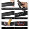 ErdBar Bike tire Patch kit Rubber Bike Tire Patch Bicycle Tyre Tires Patches Patching Repair Kit, Simple Operation and High Efficiency (Color : Black, Size : 25PCS) view 4
