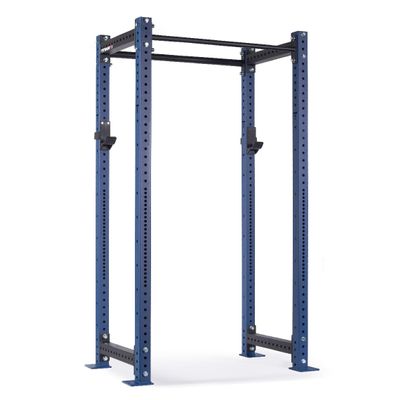 Titan Fitness X-3 Series 90" Navy Bolt-Down Power Rack, 24" Depth, Rackable 1650 LB Cage, 1.25" and 2" Pull Up Bars, Standard J-Hooks, Weightlifting and Strength Training