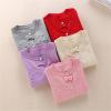 Children Girls' Cardigans Sweater O-Neck Button Cotton Knit Sweaters for Kids (US, Age, 8 Years, 9 Years, Red) view 3