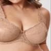 DELIMIRA Women's Minimizer Full Coverage Lace Bras Natural 34H view 3