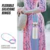 ABOOFAN Water Bottle Handle Attachment 2pcs Water Bottle Sling Silicone Water Silicone Water Bottle Handle Strap Elastic Water Bottle Straps for Carrying view 4
