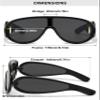 ALKAHE Oversized Pilot Sunglasses No Polarized Women Men Flat Top One Piece Frame Cycling Driving Sports Sun Glasses Yellow Frame Grey Lens view 2