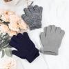 ONESING 6 Pairs Kids Winter Gloves - Stretchy Knit Gloves for Boys & Girls, Mix Colors view 3