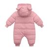 Baby Boys Girls Snowsuit Infant Winter Coat with Hoods Toddler Snow Wear Winter Hoodie Romper Puffer (Pink, 9-12 Months) view 2