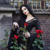 G&T Wig Long Black Wig for Mordicia Costume 30inch Black Witch Wig Middle Part Straight Black Cosplay Wigs for Women Halloween Party view 2