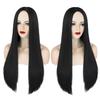 G&T Wig Long Black Wig for Mordicia Costume 30inch Black Witch Wig Middle Part Straight Black Cosplay Wigs for Women Halloween Party view 3